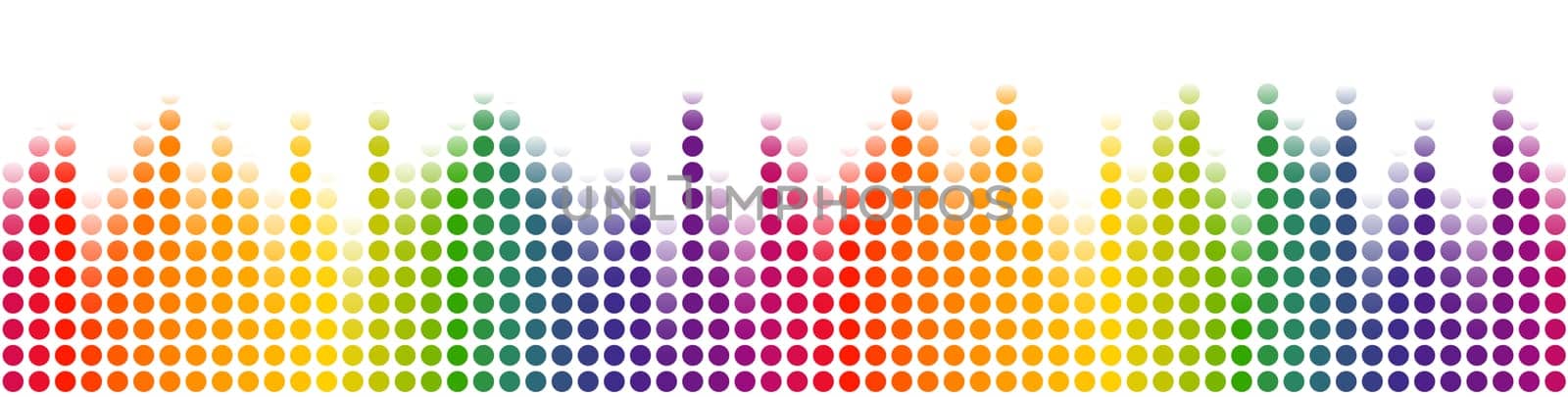seamless digital equalizer background with color gradient