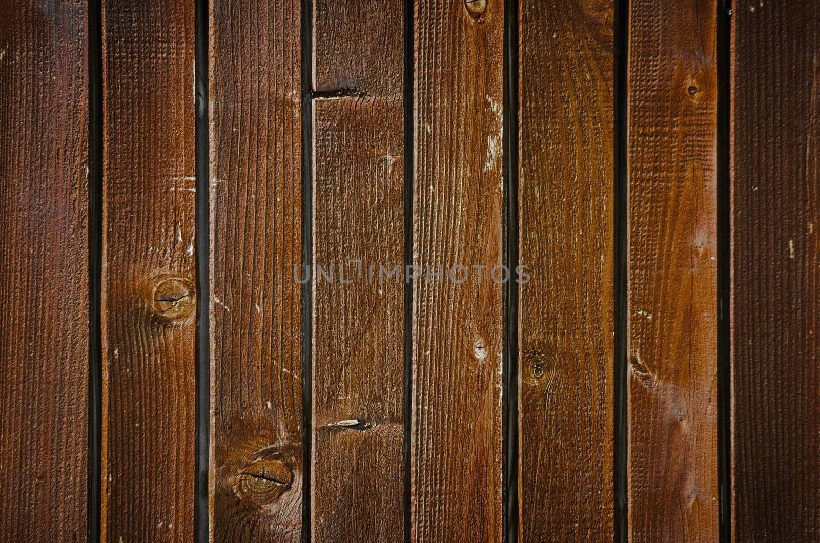 Background of Brown Wooden Fence