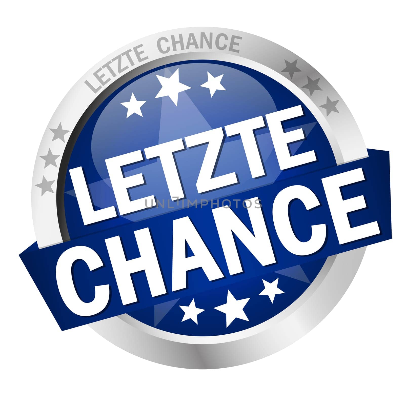 colored button with banner and text last chance