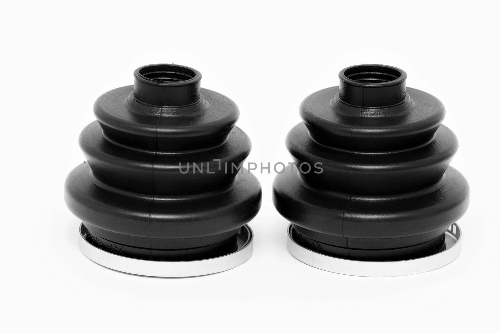Axle cuffs on a white background