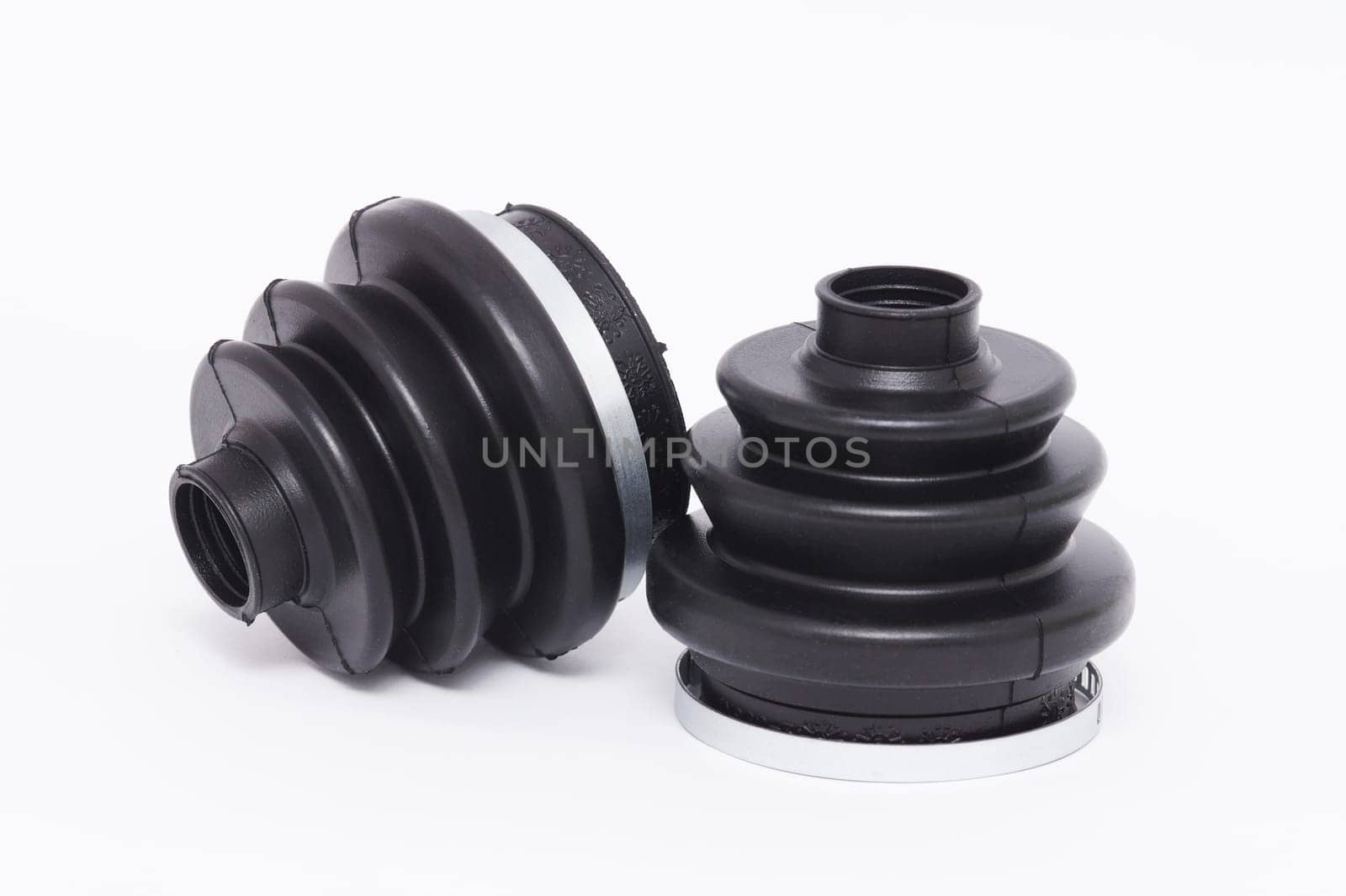 Axle cuffs on a white background