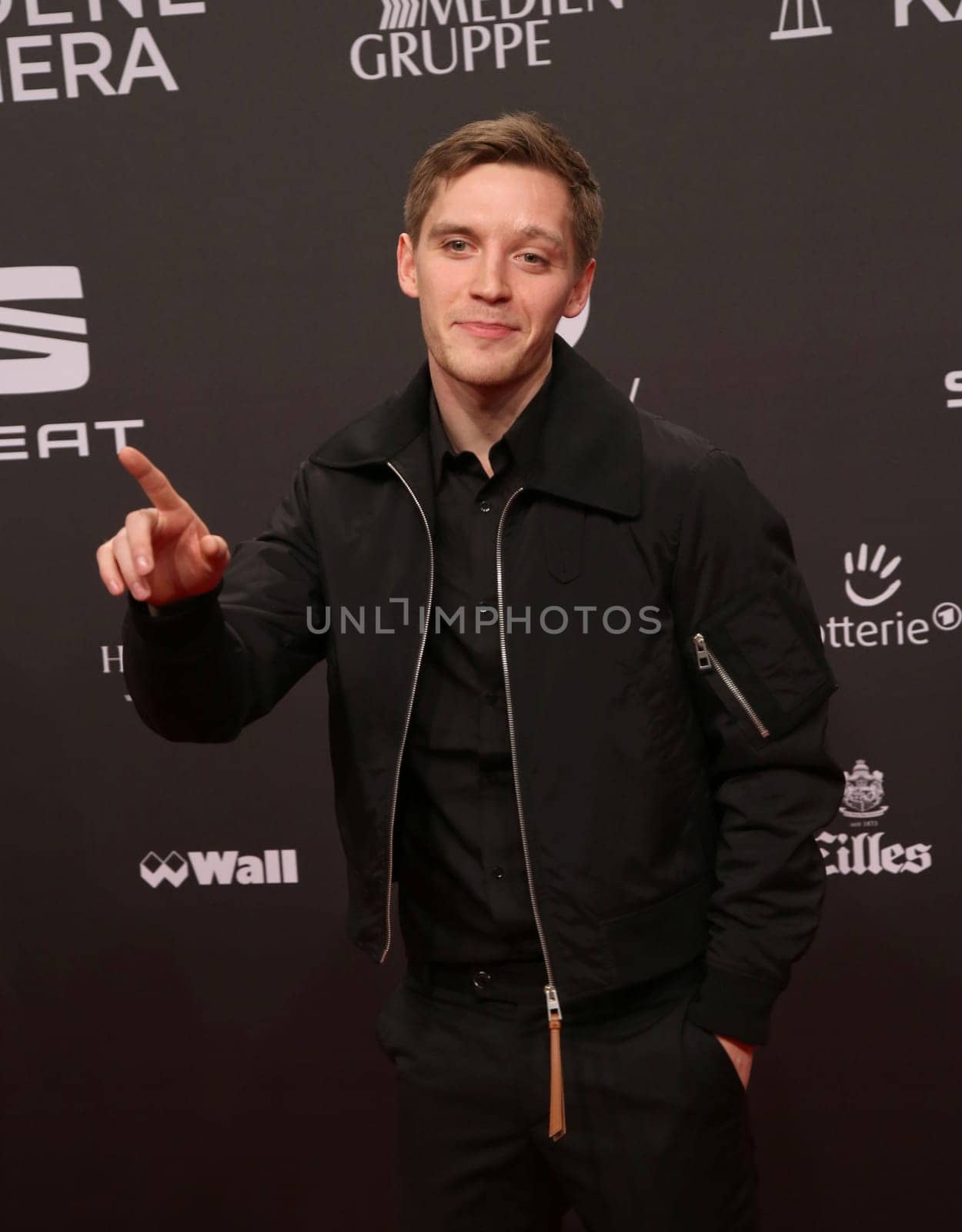 Jonas Nay,. Presentation of the GOLDEN CAMERA 2017 at Messe Hamburg
