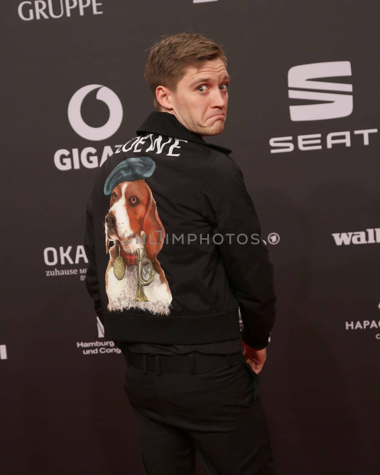 Jonas Nay,. Presentation of the GOLDEN CAMERA 2017 at Messe Hamburg