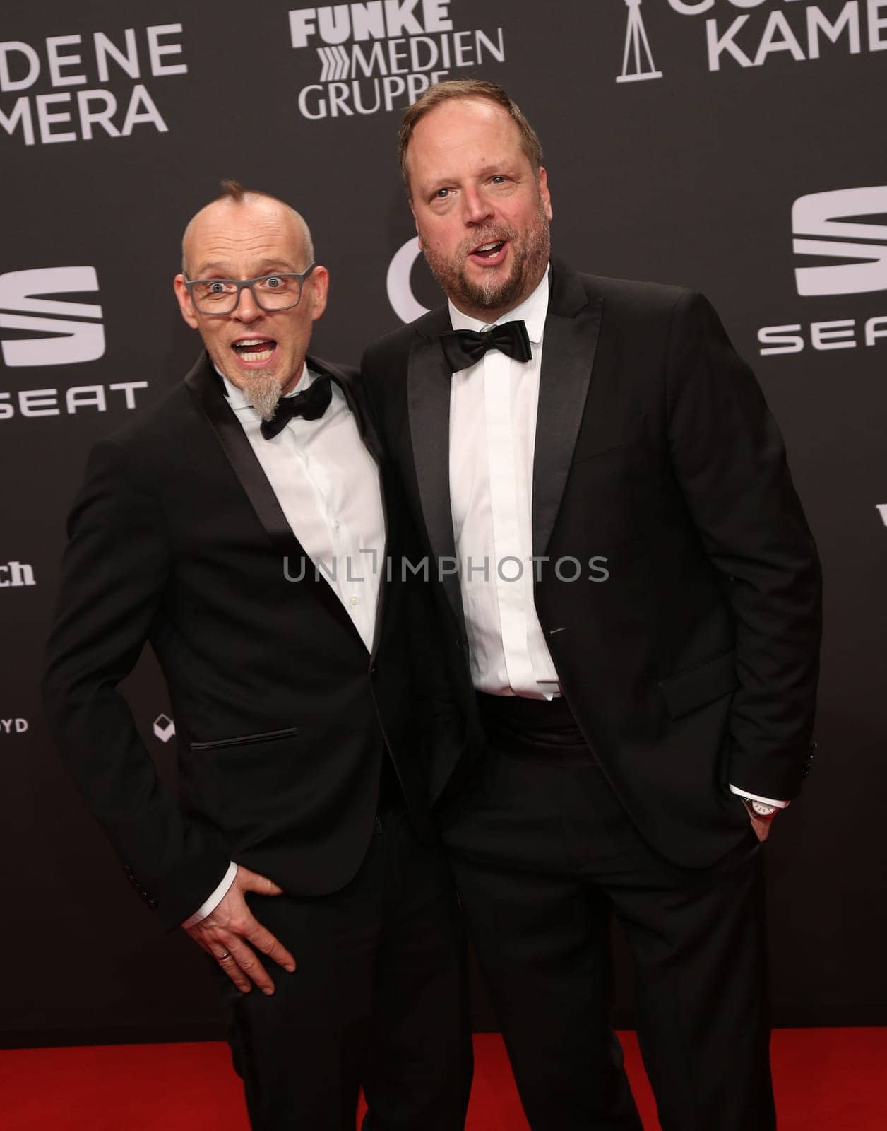 Thomas D. and Smudo ,. Presentation of the GOLDEN CAMERA 2017 at Messe Hamburg