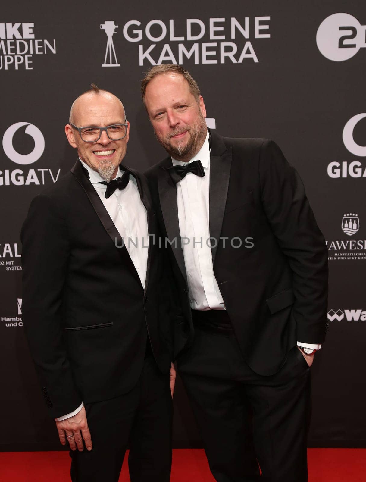 Thomas D. and Smudo ,. Presentation of the GOLDEN CAMERA 2017 at Messe Hamburg