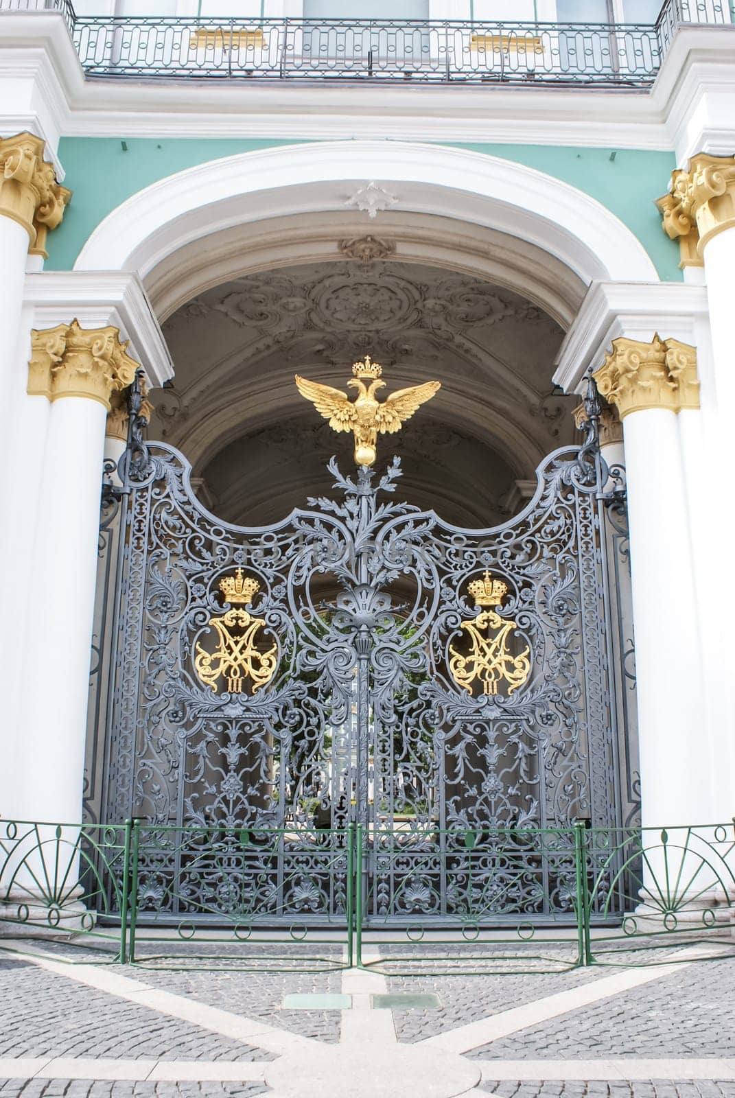 Saint-Petersburg, Russia - August 12, 2016: City of St. Pererburge. Palaces and architecture. Interiors and pictures inside historical buildings. Paintings and art in the museum. Statues and art.