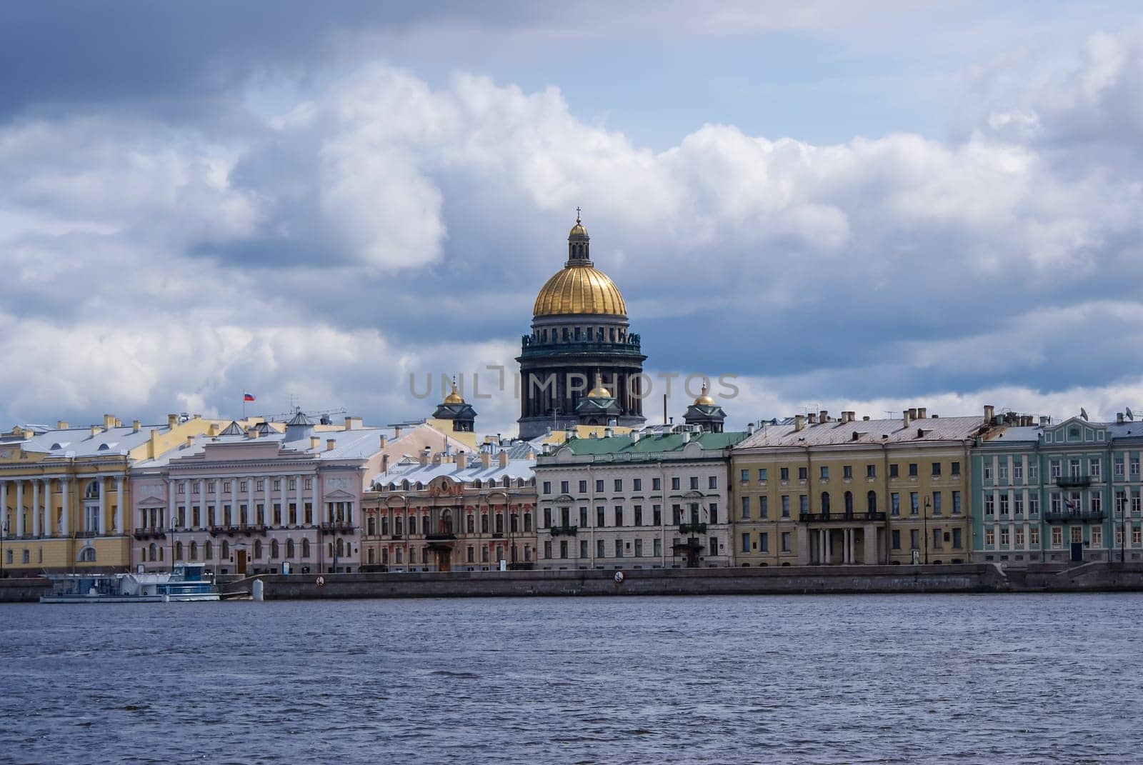 Saint-Petersburg, Russia - August 12, 2016: City of St. Pererburge. The palaces and architecture of the city. Buildings of historical part of the city.