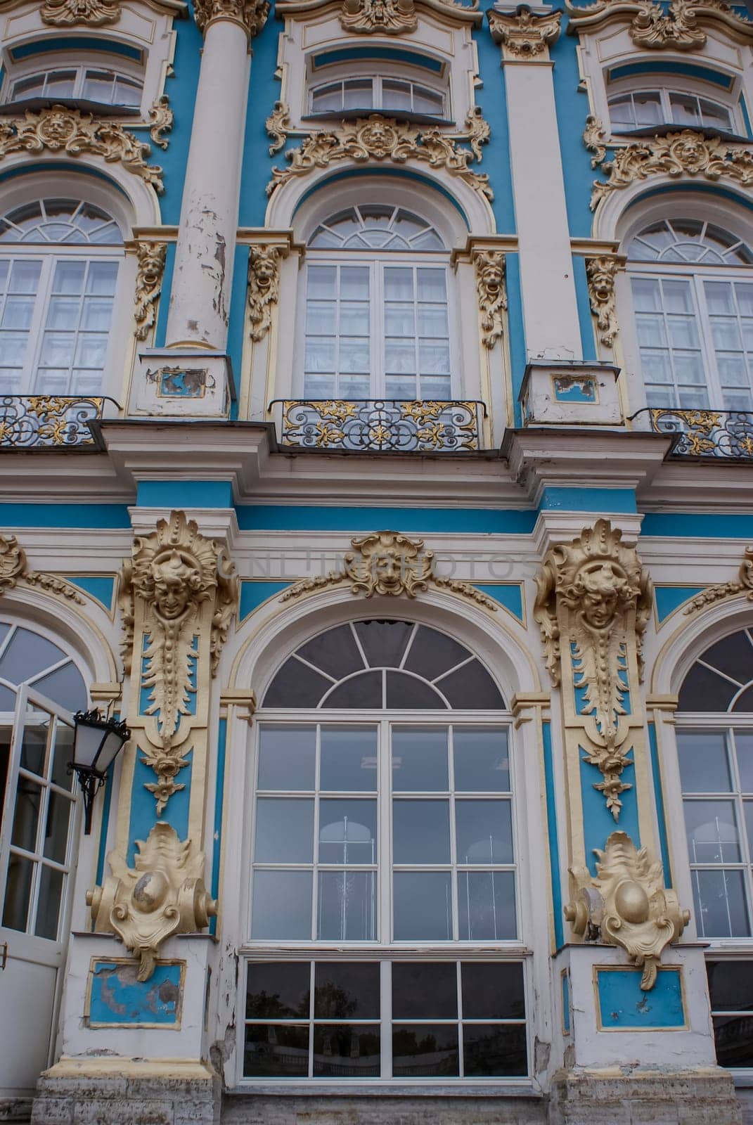 Saint-Petersburg, Russia - August 12, 2016: City of St. Pererburge. The palaces and architecture of the city. Buildings of historical part of the city.