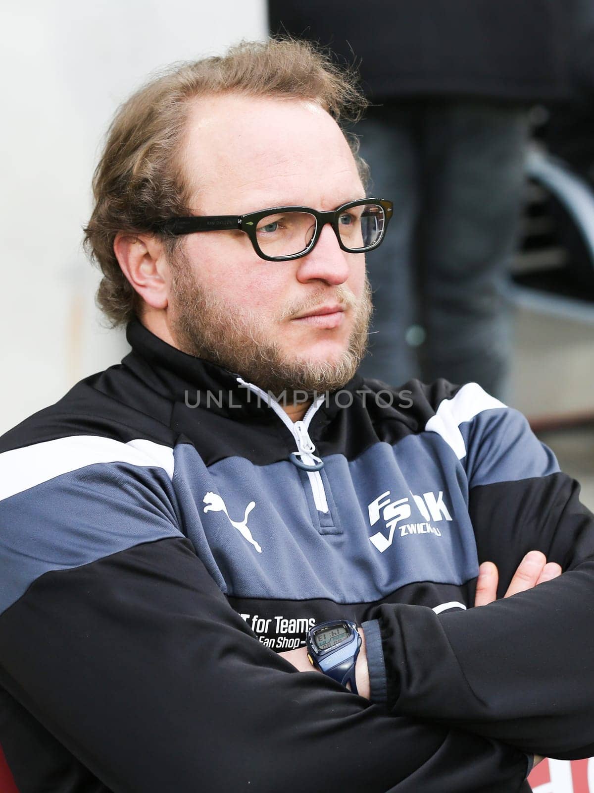 Assistant coach Danny König ( FSV Zwickau ) - 3rd League Season 2016/2017 Point Game 1.FCM vs FSV Zwickau