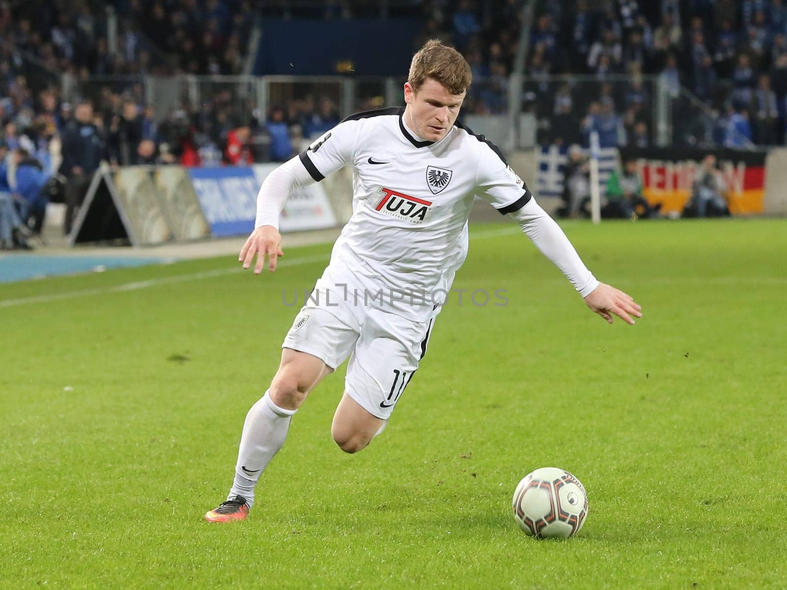 Tobias Rühle (Preußen Münster) at 3rd League Season 2016/2017 Point Game 1.FCM vs SC Preußen Münster