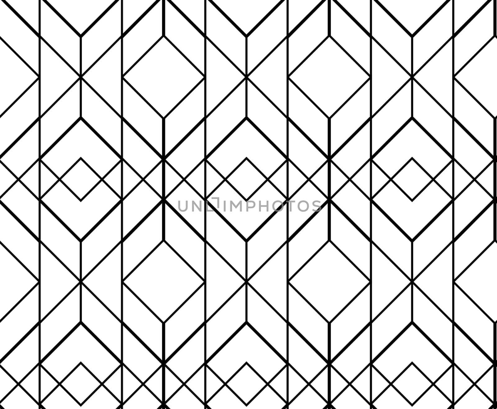 Seamless geometric pattern. Vector abstract classical background in black and white color