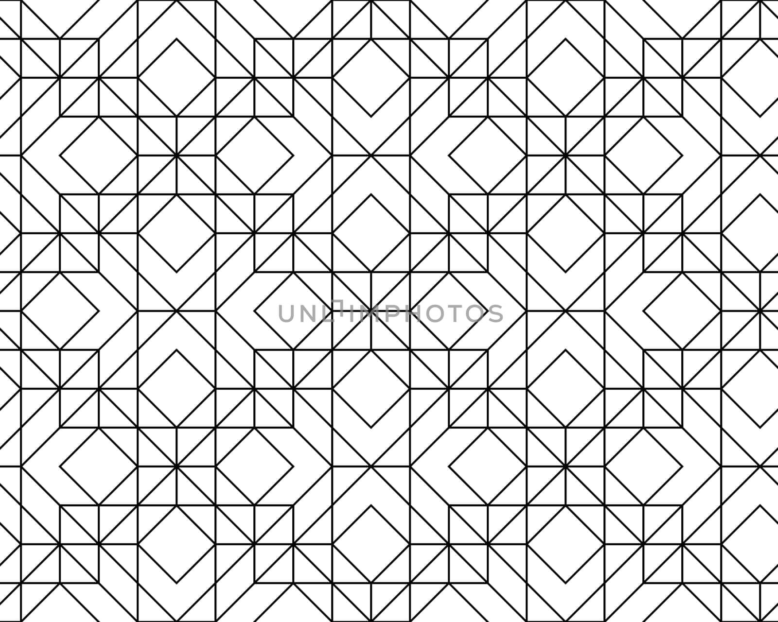 Seamless geometric pattern. Vector abstract classical background in black and white color