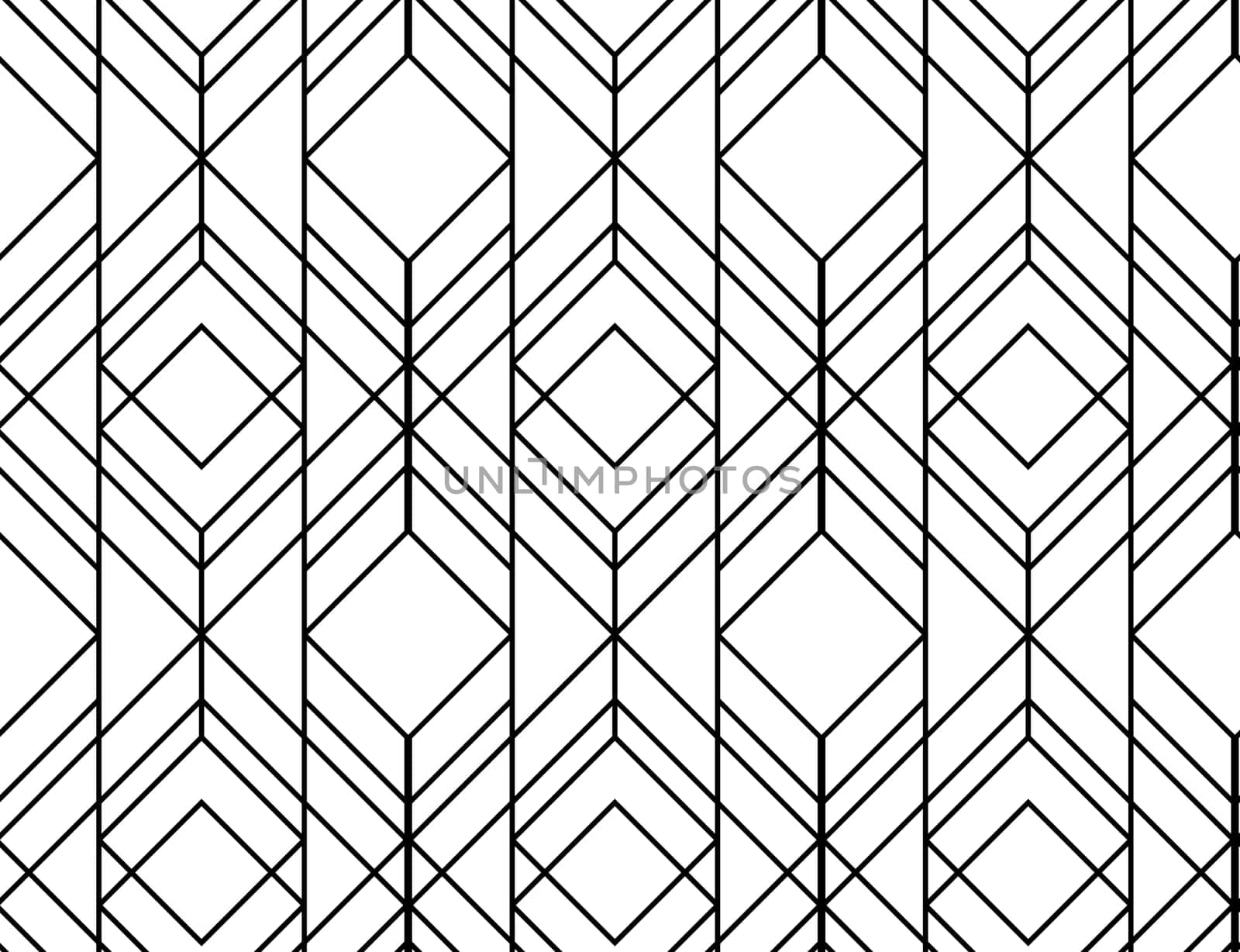 Seamless geometric pattern. Vector abstract classical background in black and white color