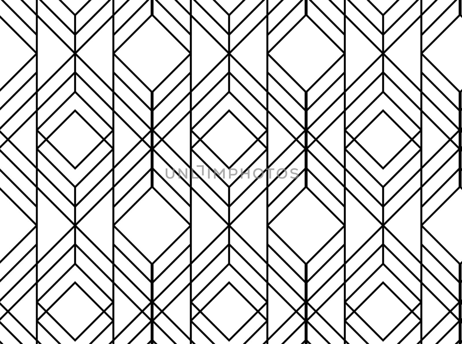 Seamless geometric pattern. Vector abstract classical background in black and white color