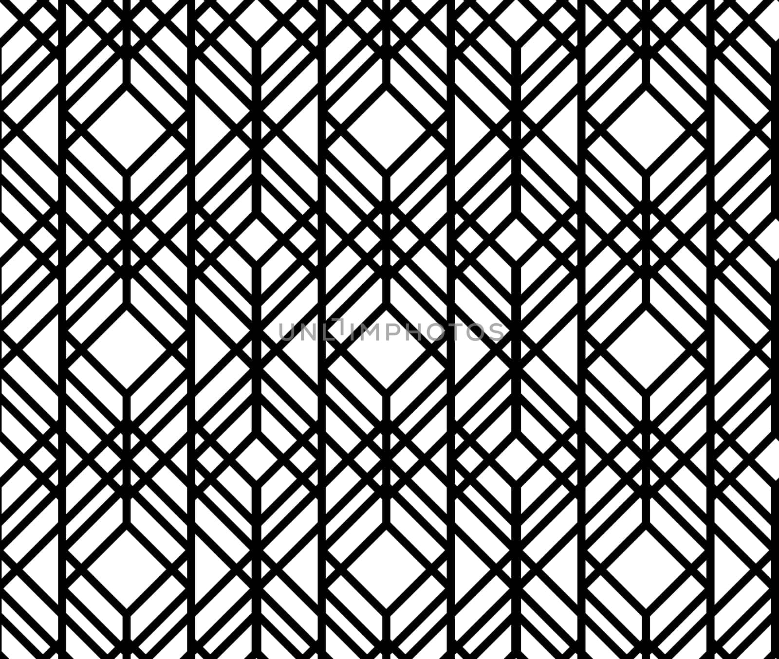 Seamless geometric pattern. Vector abstract classical background in black and white color