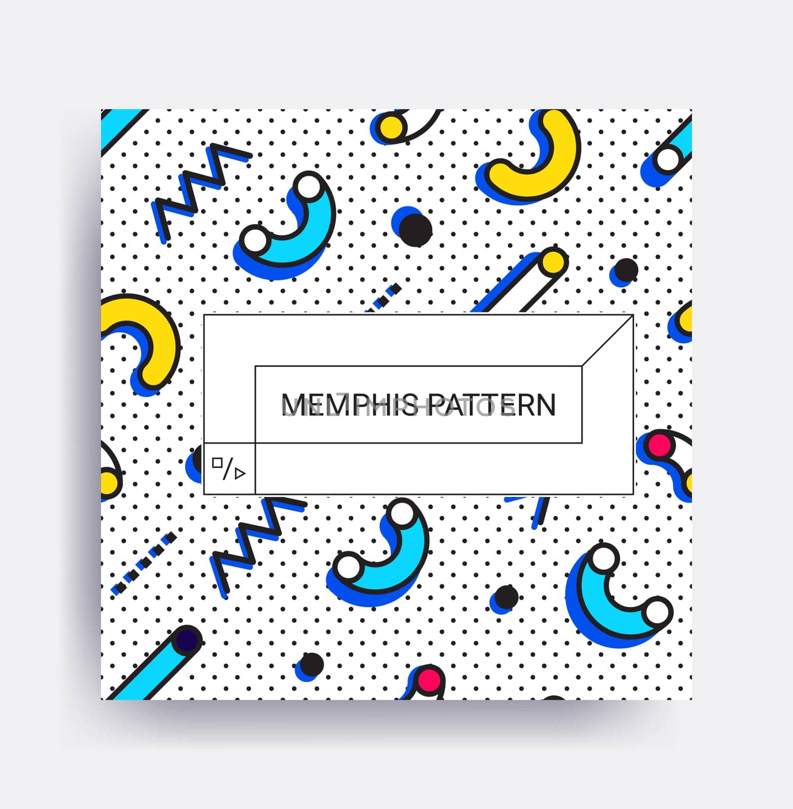Design poster. Bright vector illustrations with geometric elements, memphis figure for interior, website banner template, social media, email, print, ads, promotional material