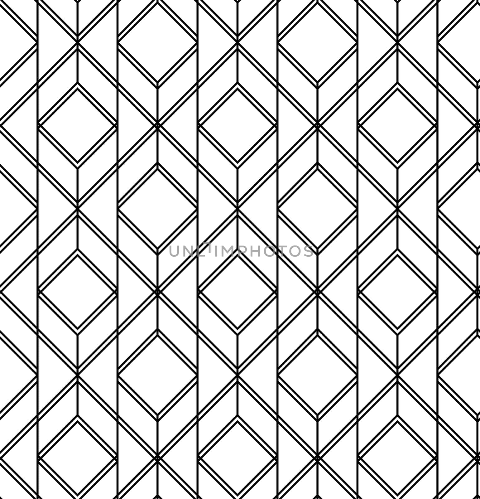Seamless geometric pattern. Vector abstract classical background in black and white color