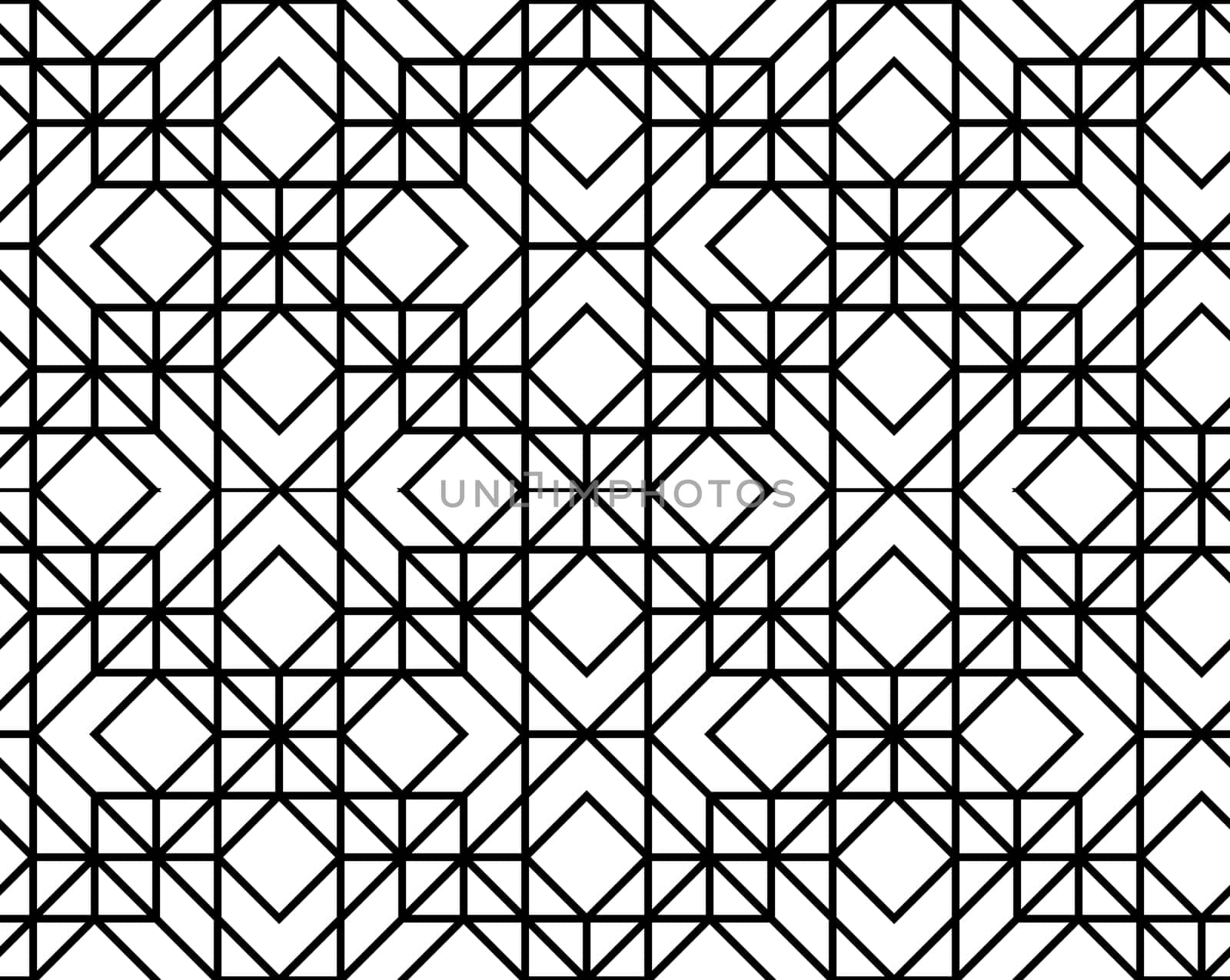 Seamless geometric pattern. Vector abstract classical background in black and white color