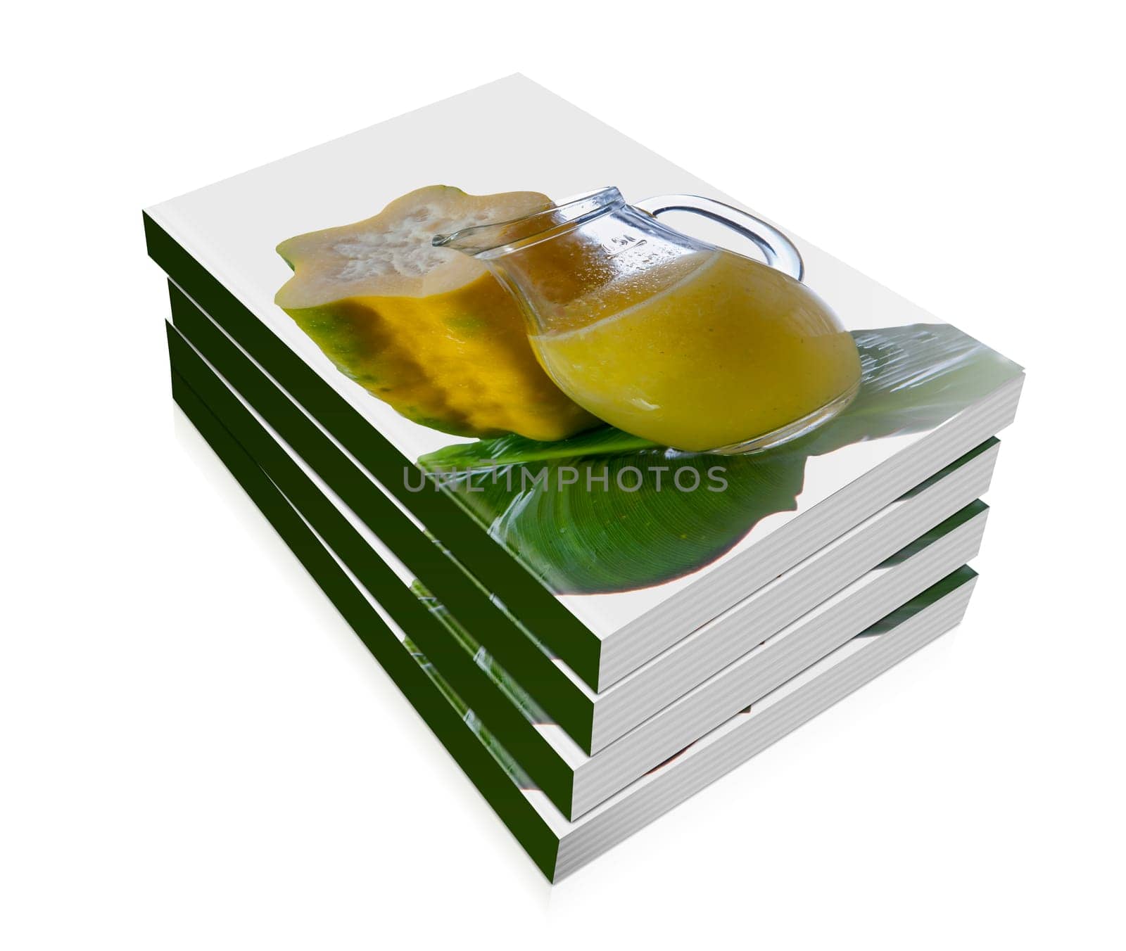 book of  babaco  and a babaco juice