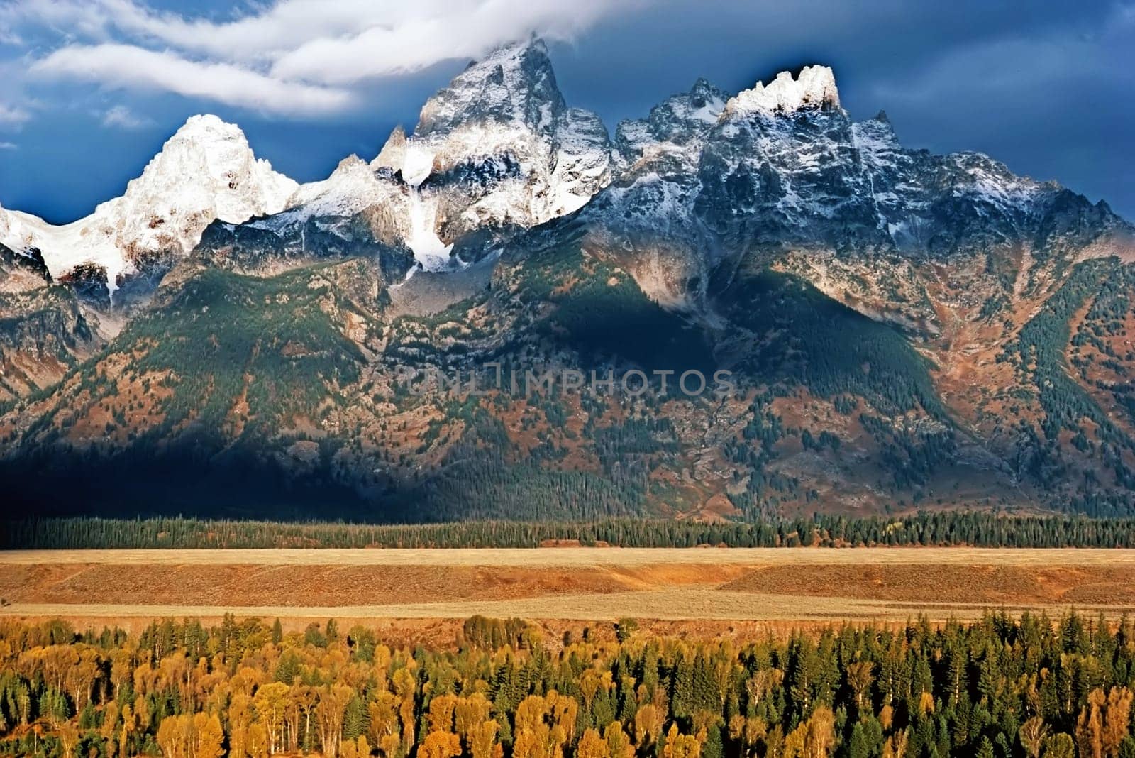 Sunrise on Grand Teton in Wyoming