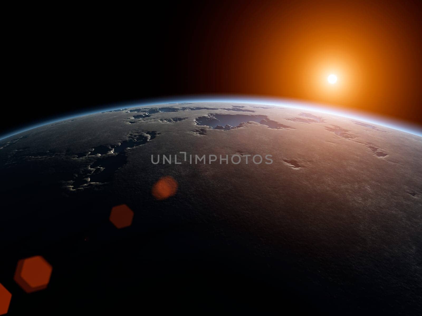 An illustration of a nice deep space planet background