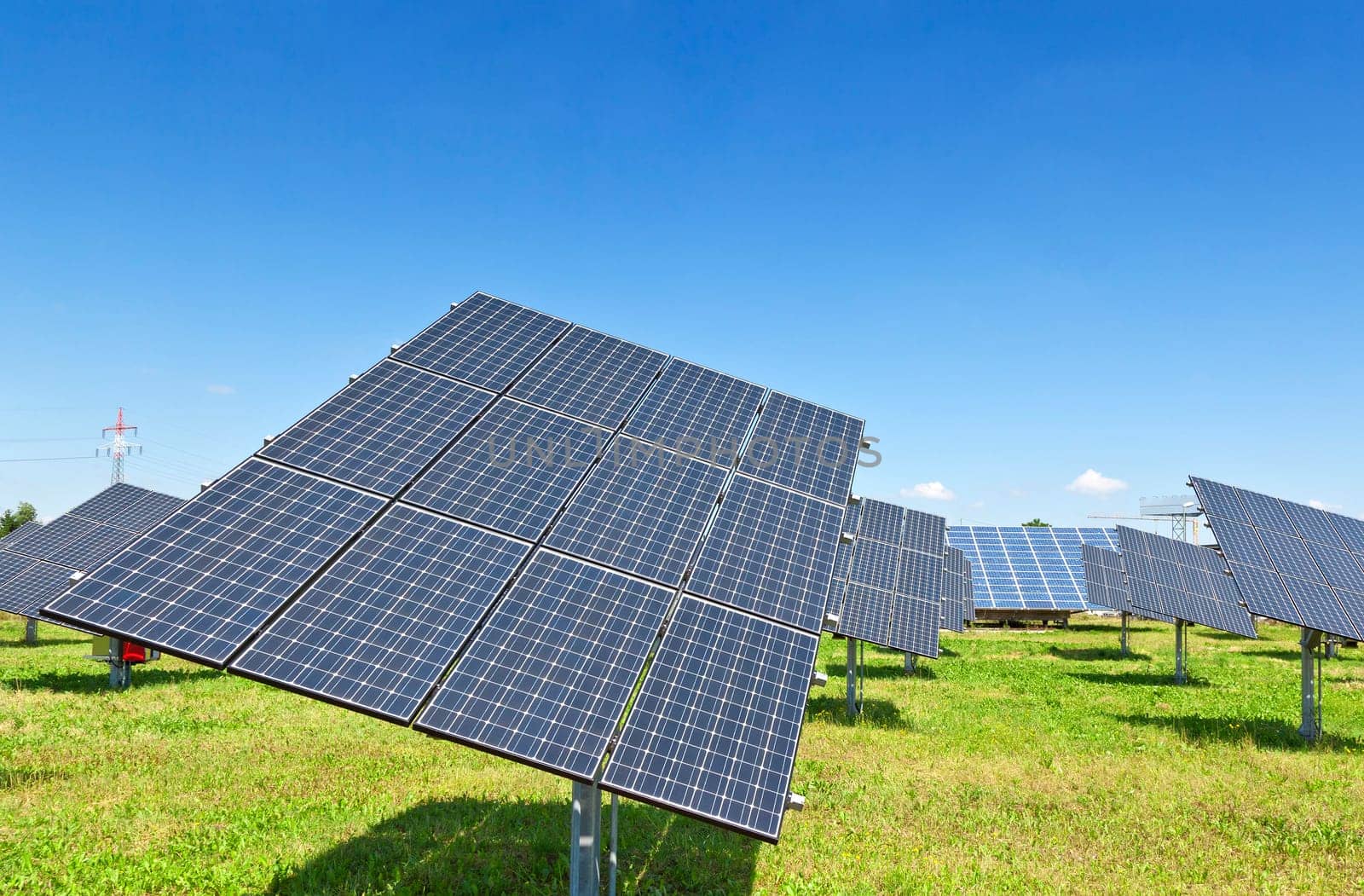 An image of a big solar plant