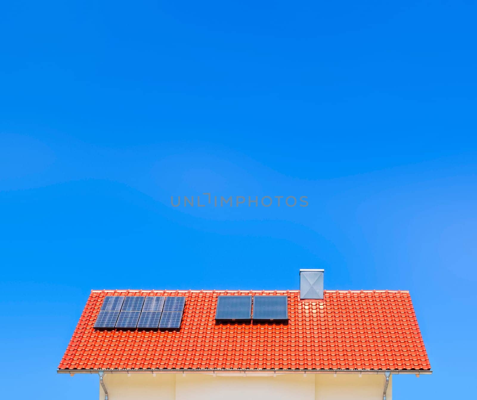 An image of a solar panel on the roof