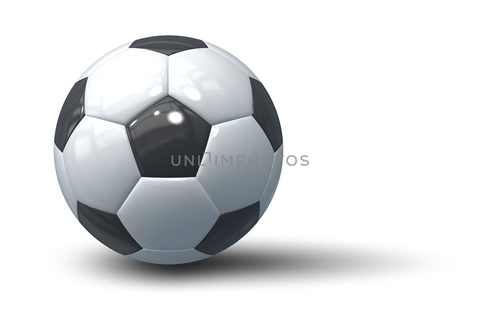 A football on a white background