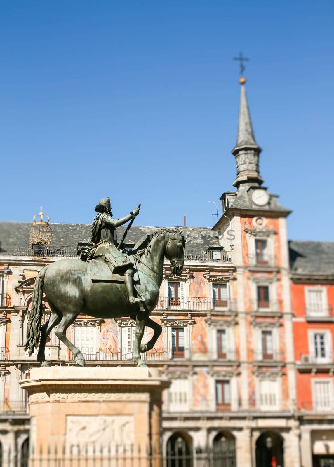 Felipe III on horseback. Madrid Plaça Maior