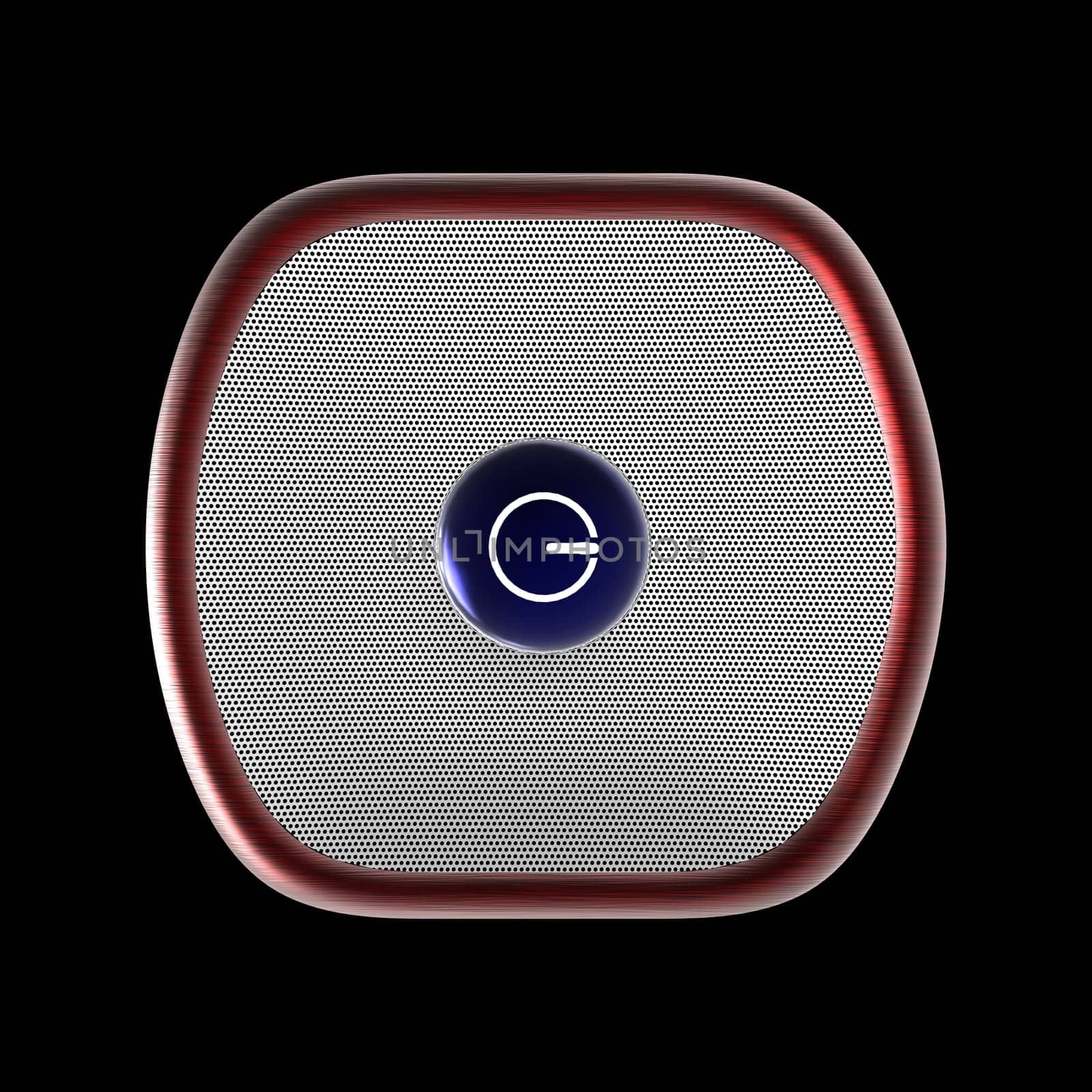 3d rendering nice power button for business or others purpose