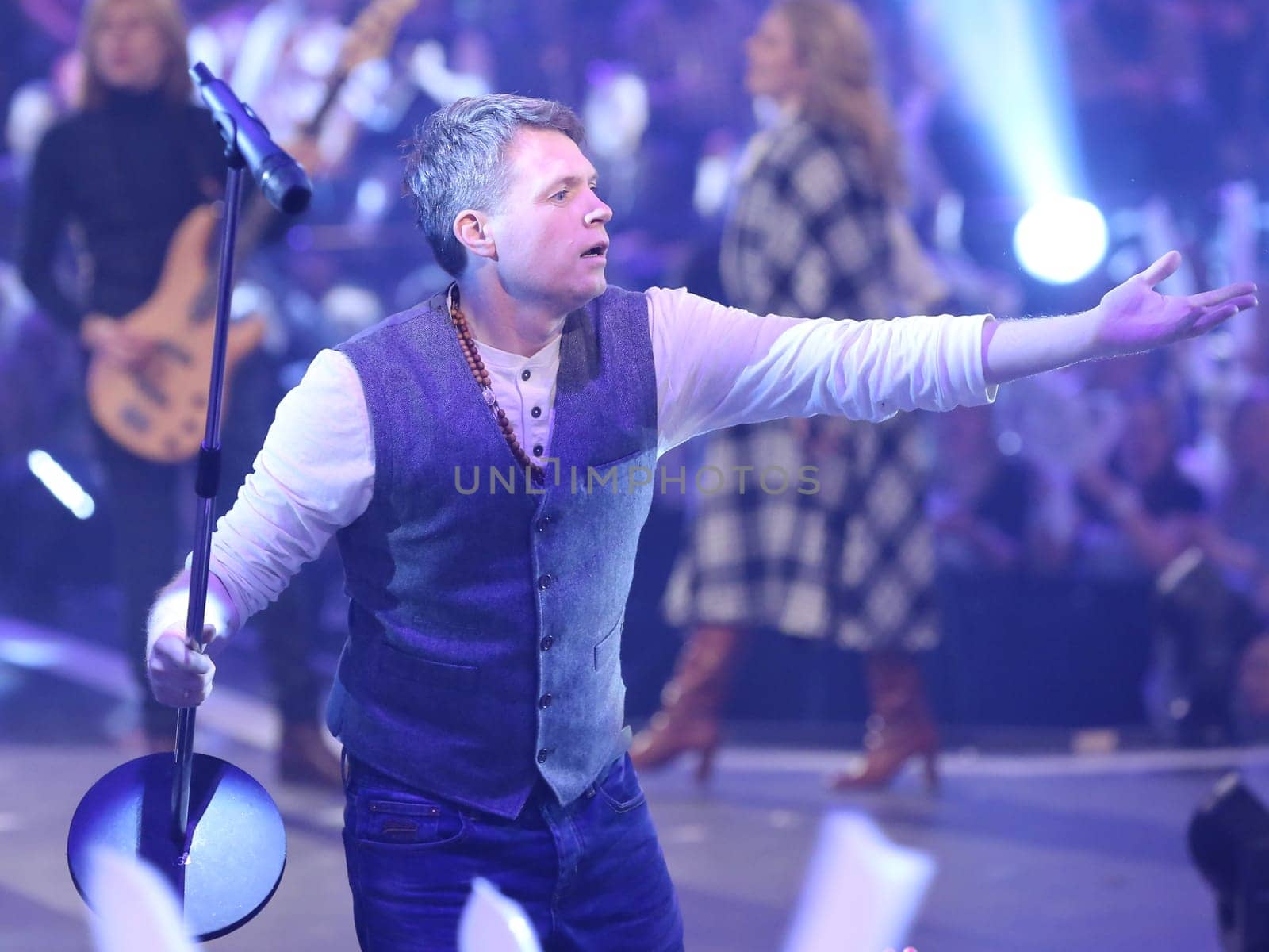 Jimmy Kelly ( Kelly Familiy) in the ARD TV show Schlager Countdown in Oldenburg on 25.03.2017