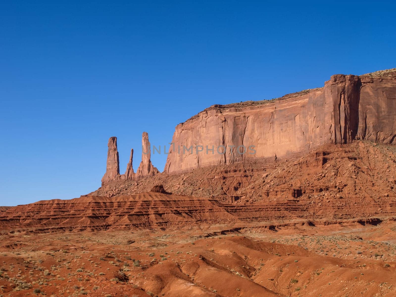 Landscape of the ancient rocks. Monument Valley, Arizona
