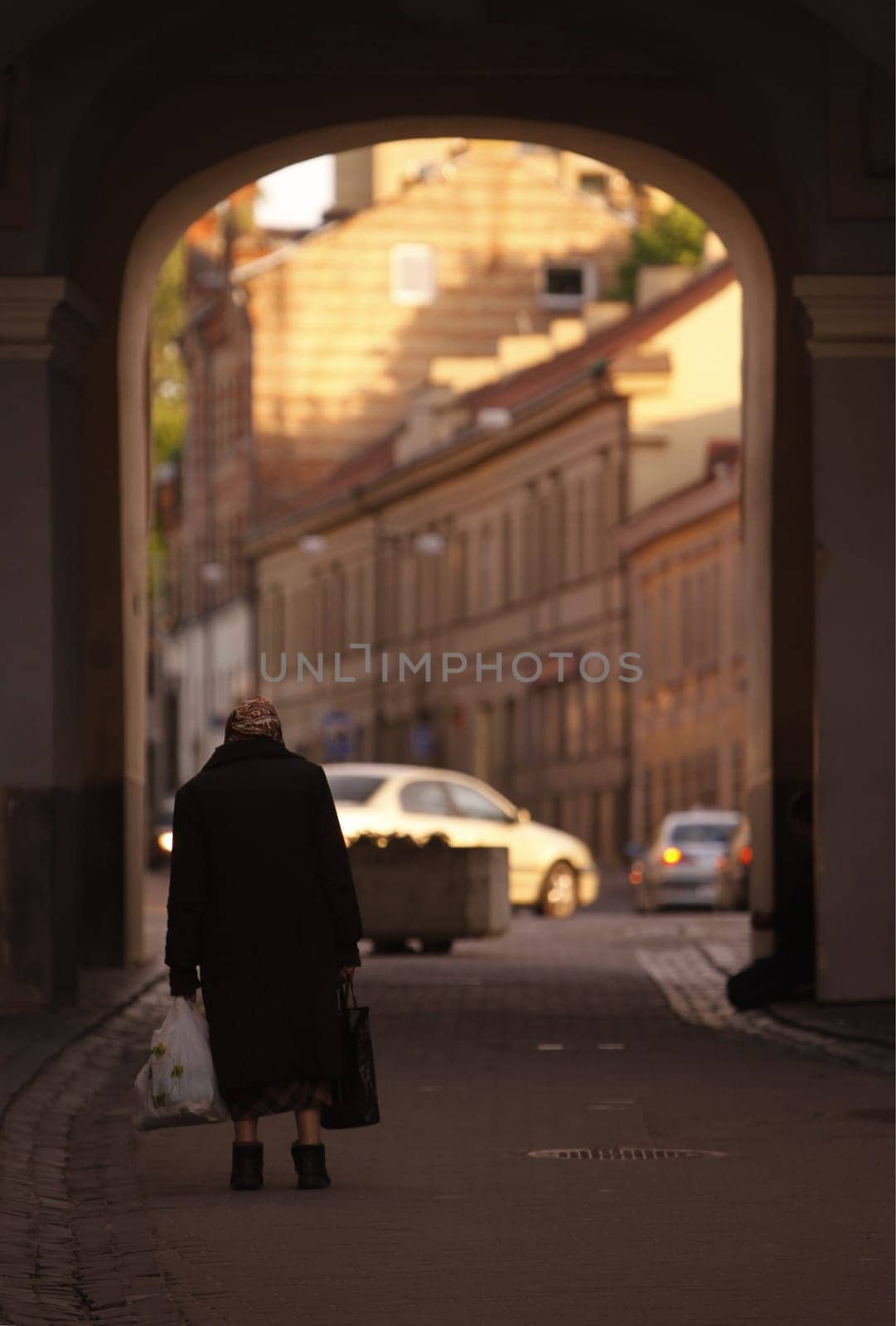 The old Town of the City Vilnius in the Baltic State of Lithuania