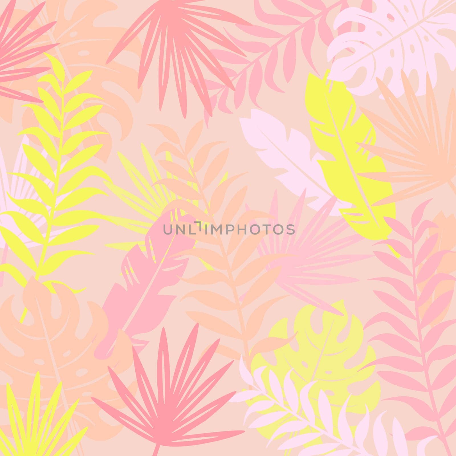 Tropical modern background, vector illustration.