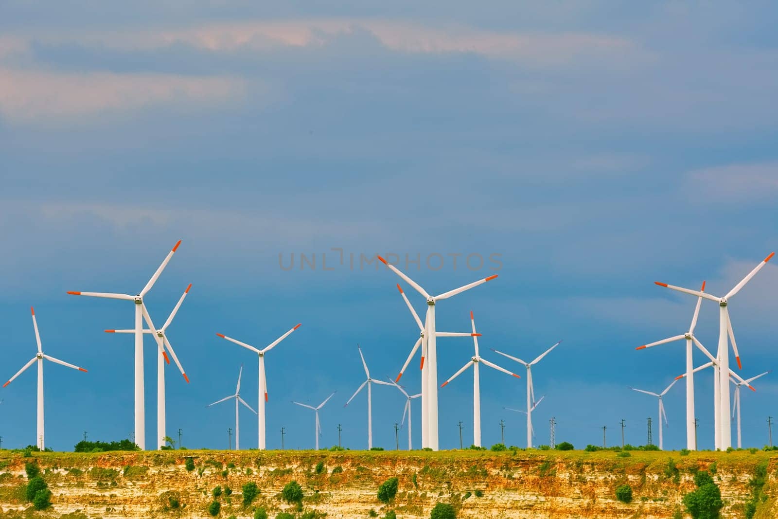 Wind Turbines at the Cape Kaliakra, Bulgaria