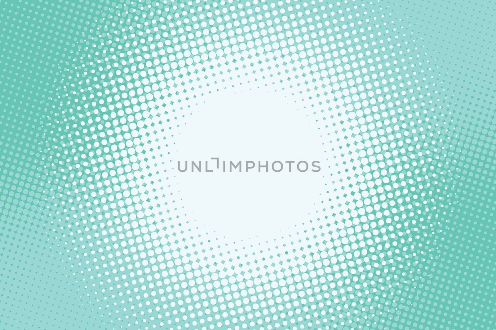 Turquoise green background lighting in the centre. Pop art retro comic book vector illustration