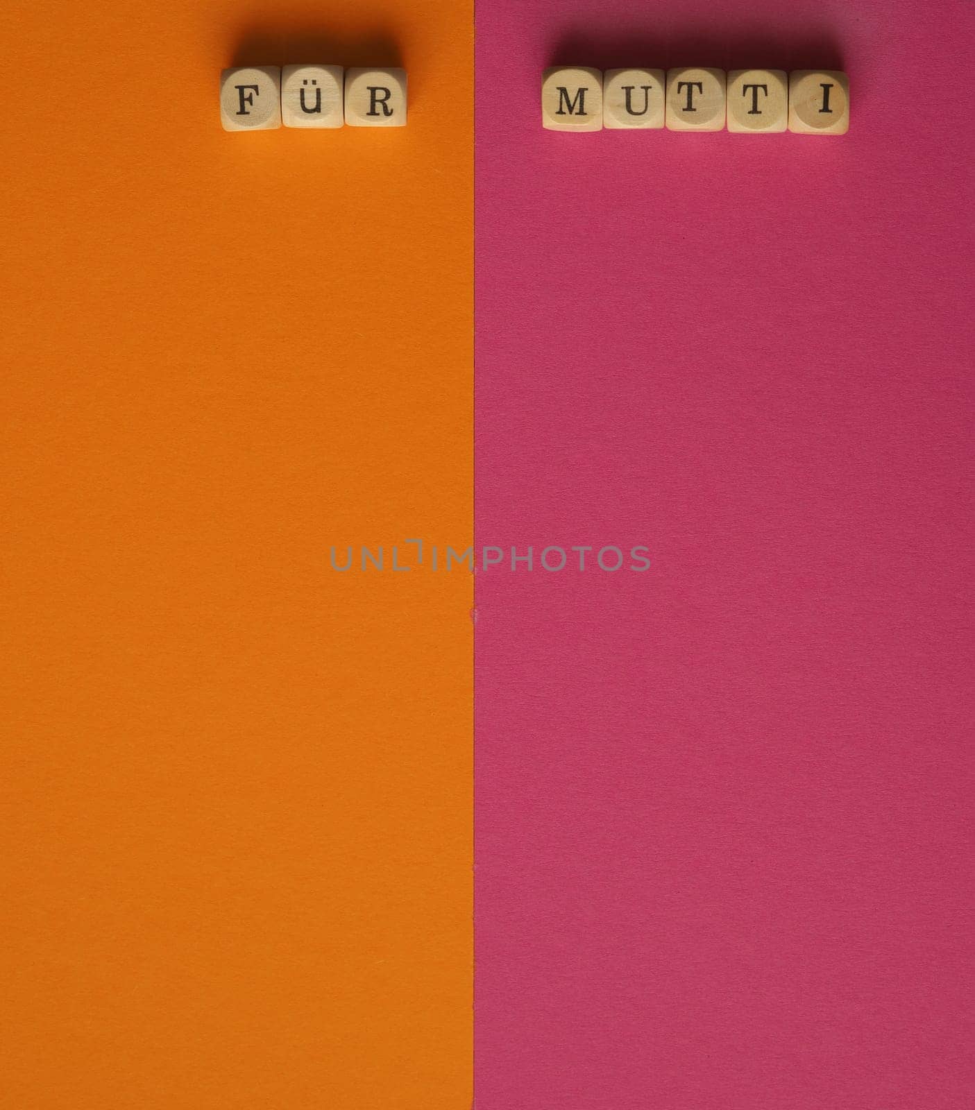 Muttertagshintergrund mit textraum in Pink und Orange