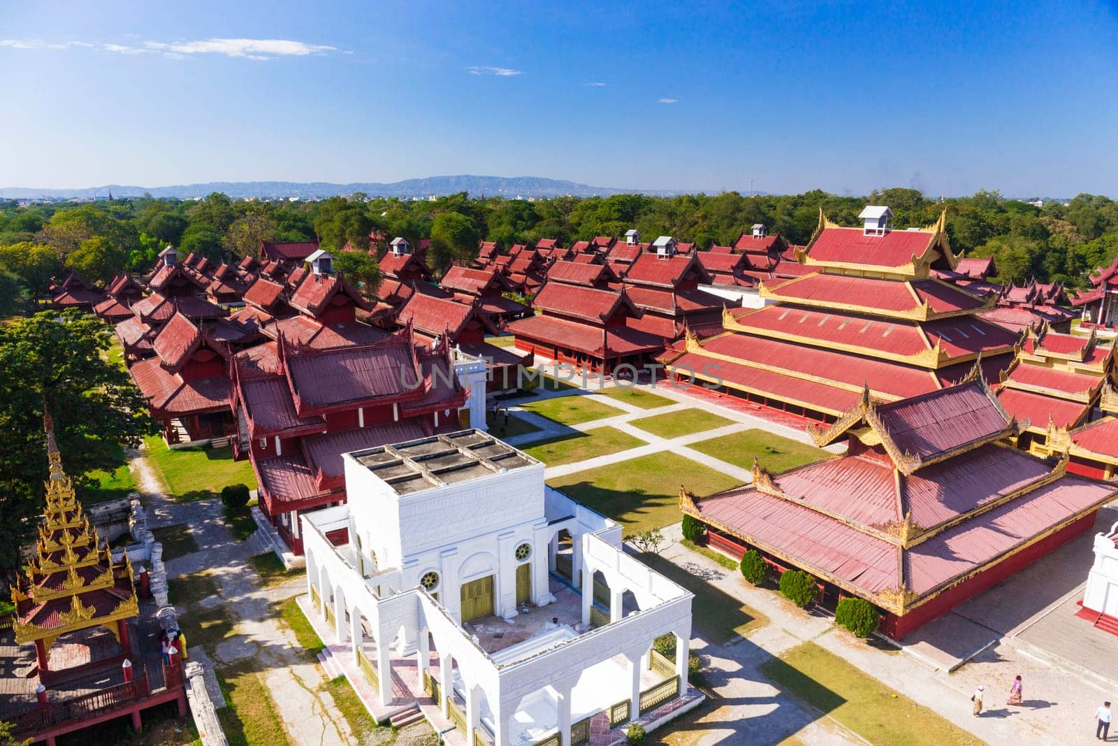 Mandalay Palace at day . Myanmar landmark