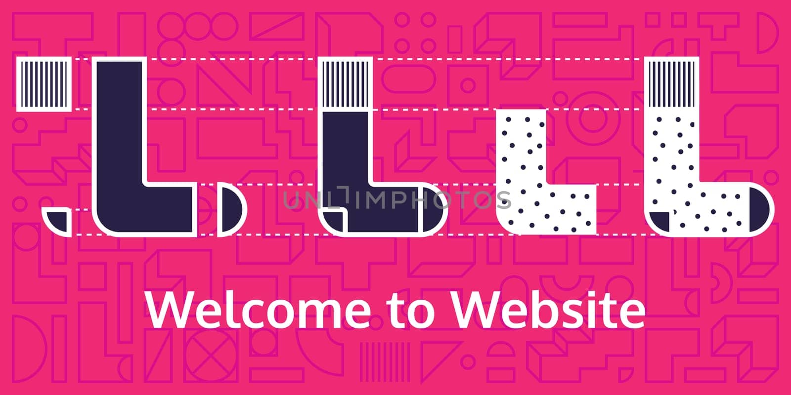 Welcome to website for socks shop. Color email graphic web banner template
