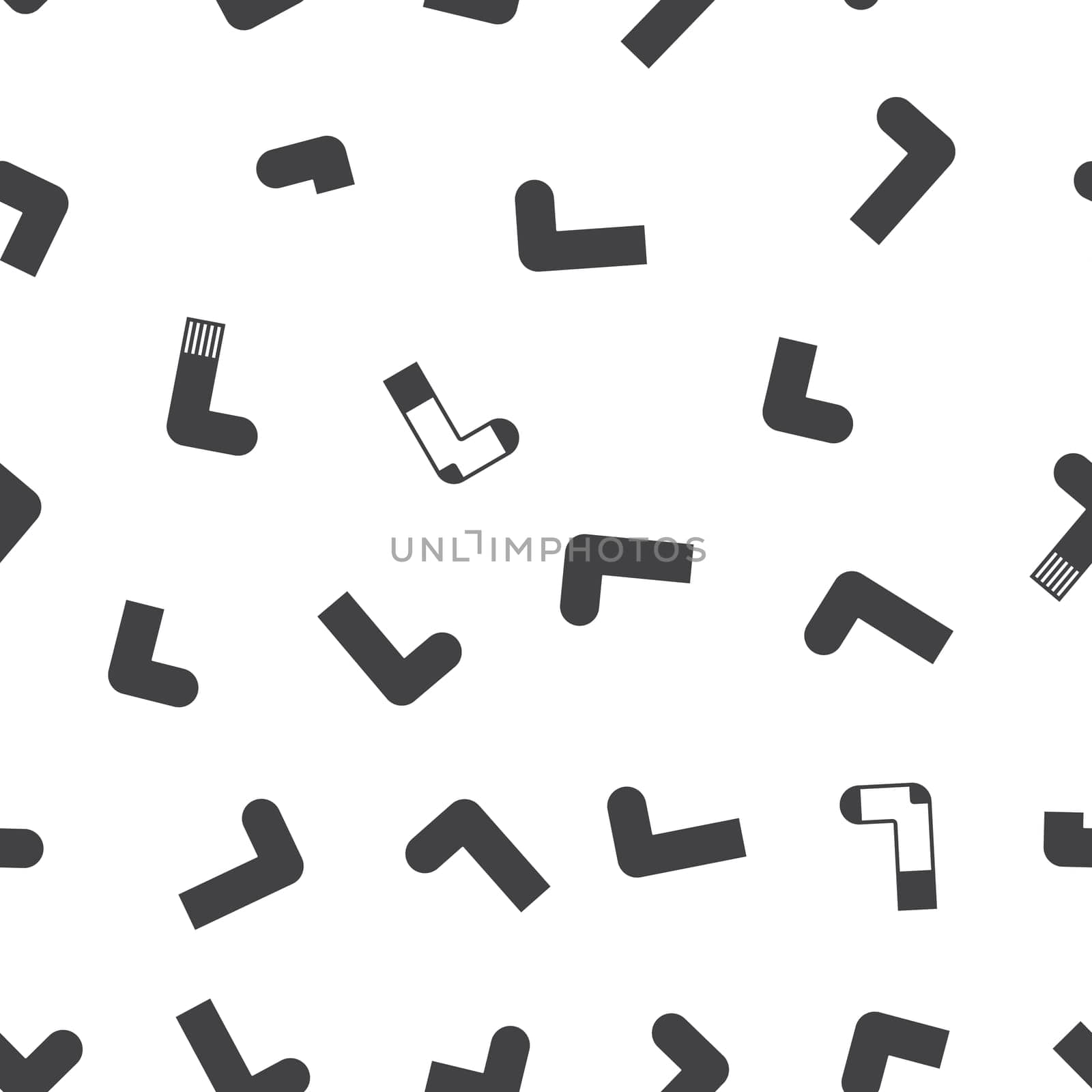 Cute colorful background for kid web site and printing. Socks pattern in modern youth style
