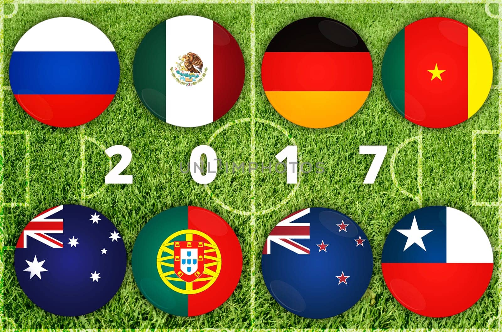 Confederations 2017 Cup football countries participant