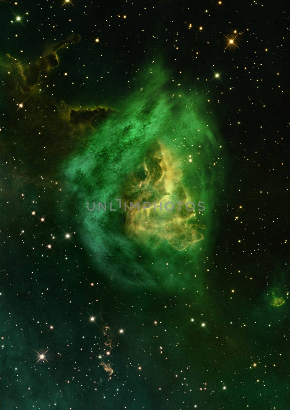 Small part of an infinite star field of space in the Universe. Elements of this image furnished by NASA .