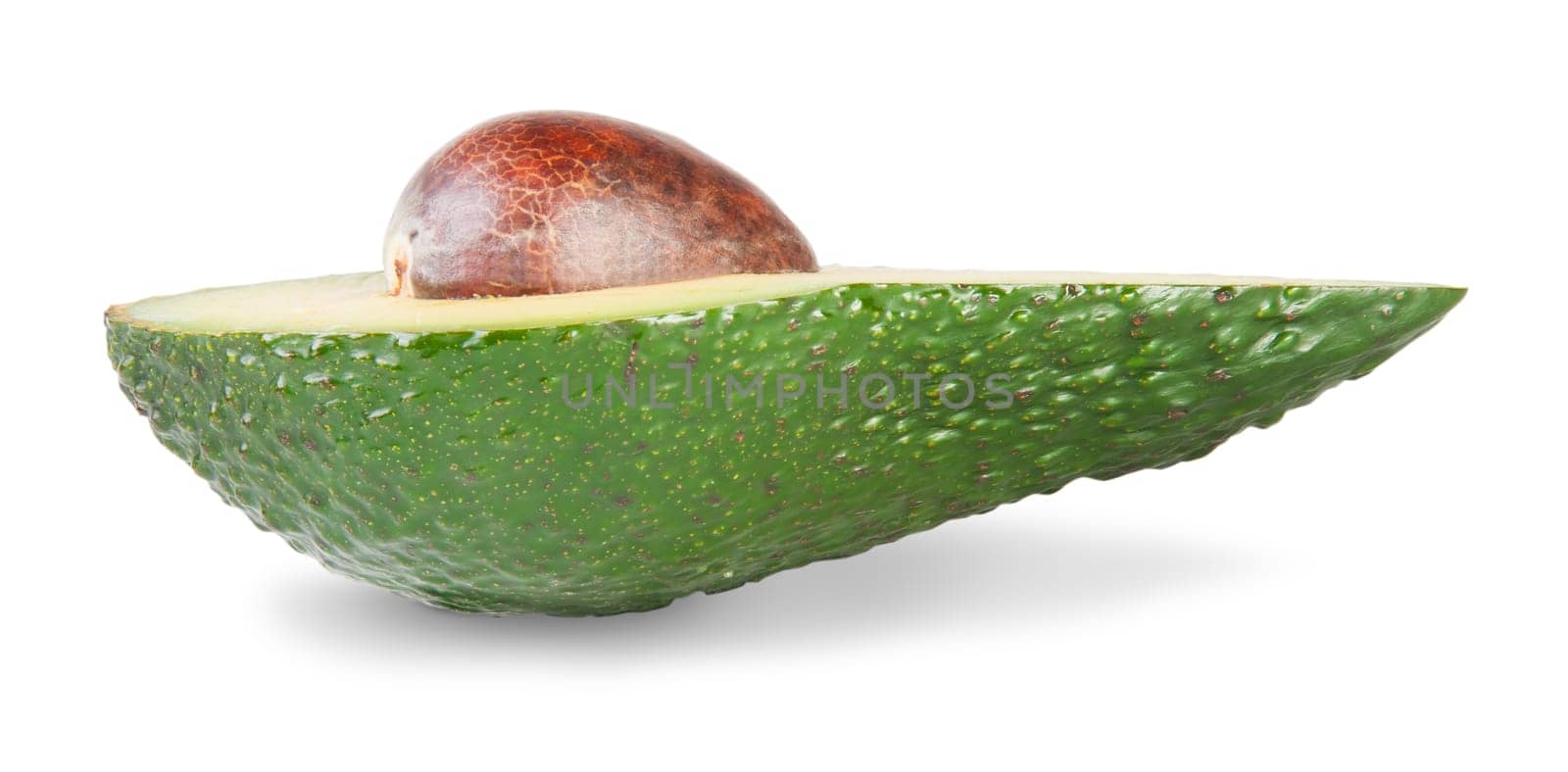 Half An Avocado Isolated/On White Background