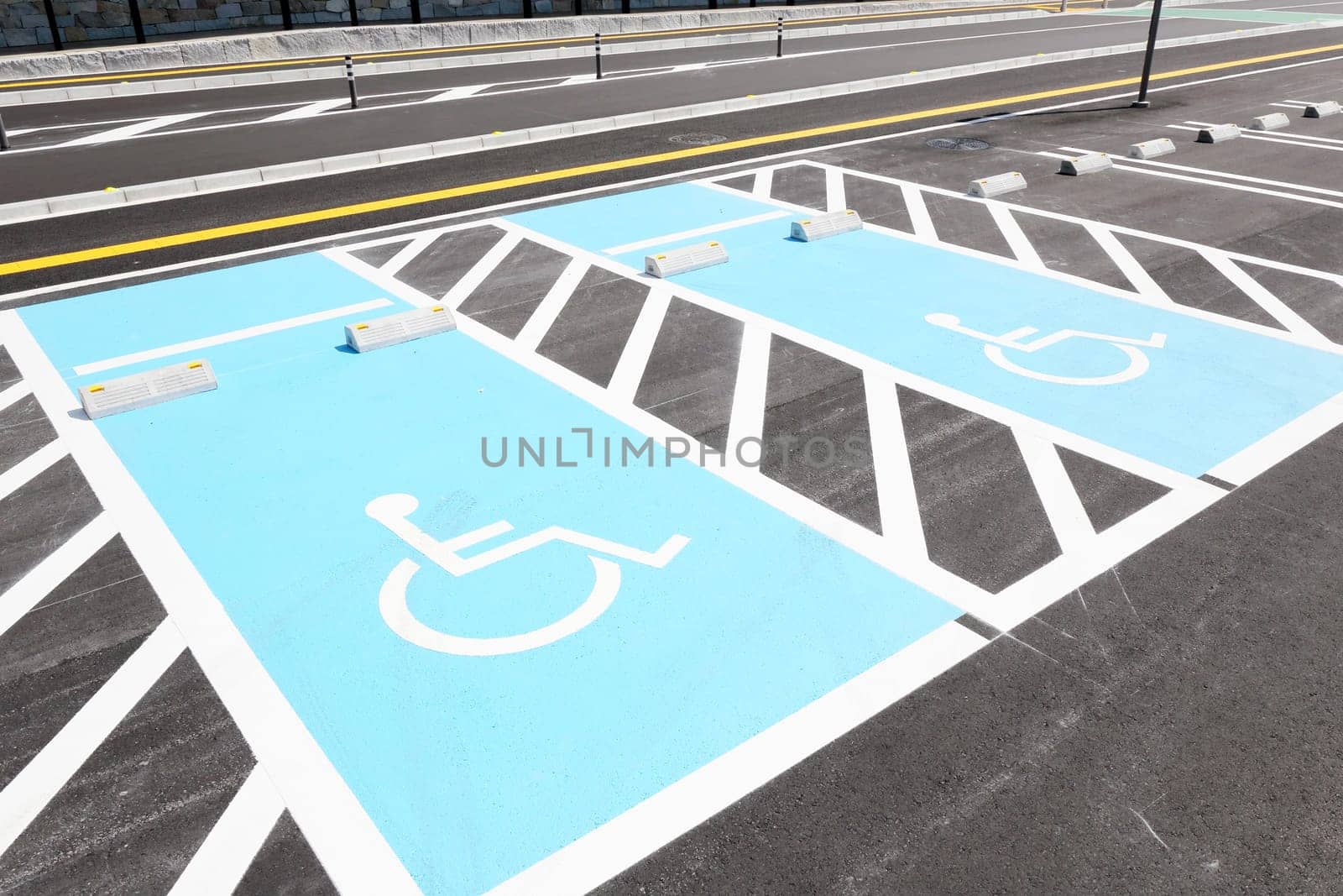 Road marking for disabled parking