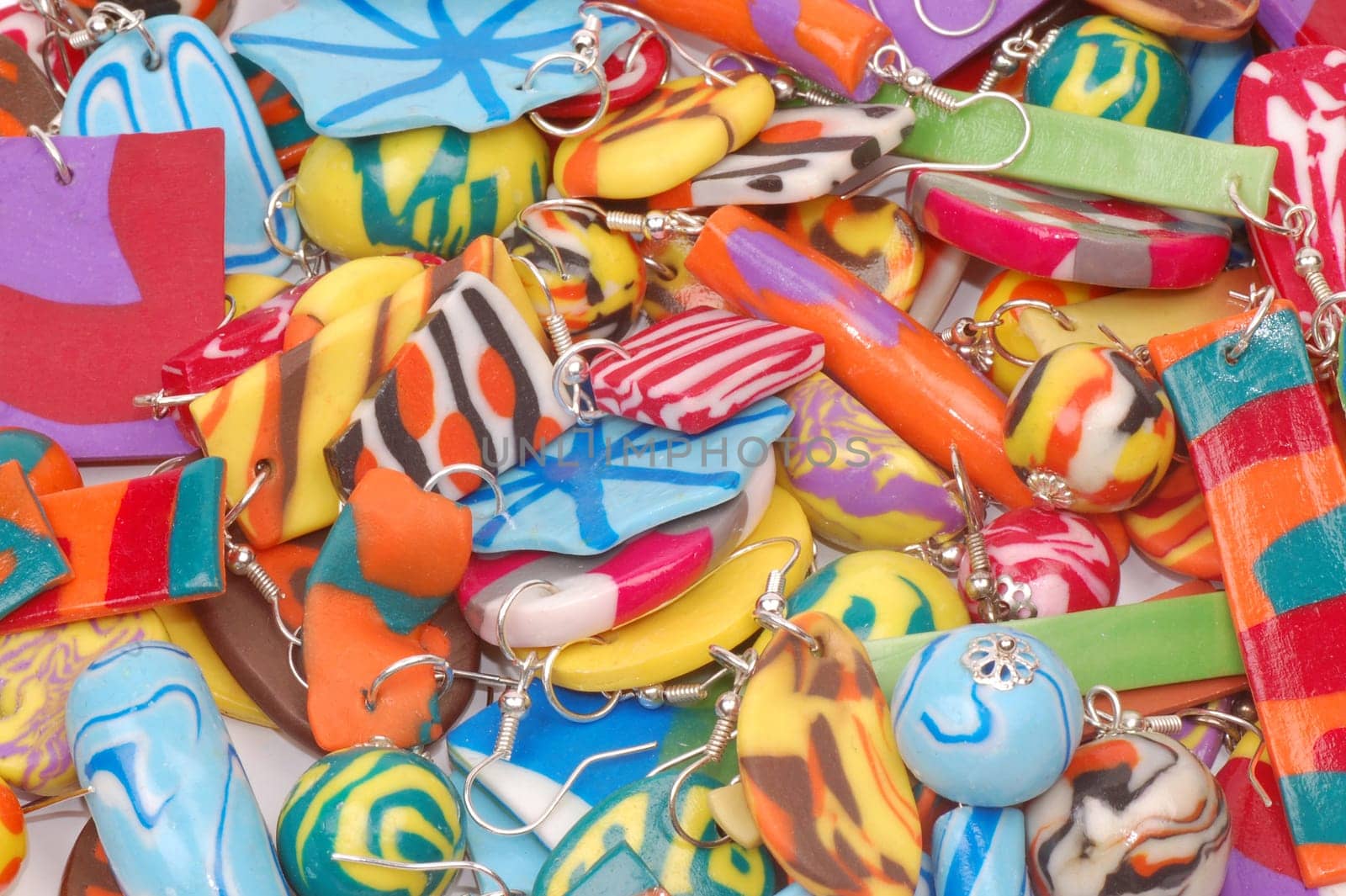 Colorful handmade trinkets.