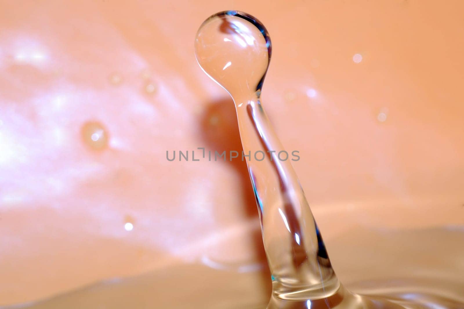 Splashing water drop.