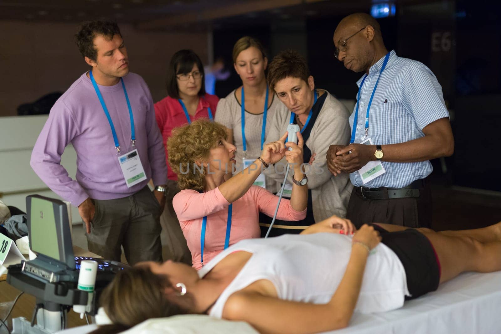 Ljubljana, Slovenia - Sept 7: Participants learning new techniques, approaches and use of ultrasound in medicine on 12th Winfocus world congress on 7th of September, 2016 in Ljubljana, Slovenia.