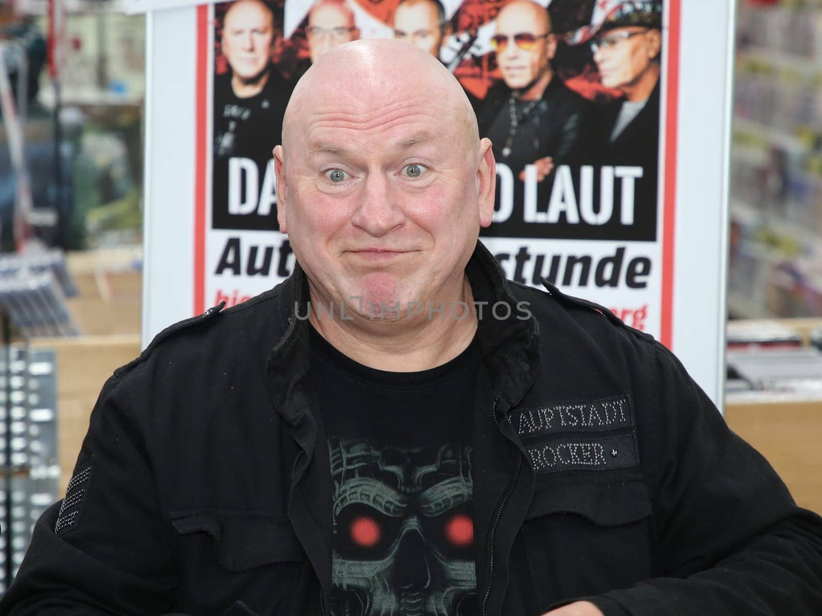 Keyboarder Manfred Hennig on promotional tour with the cult band City for the new CD "Das Blut so laut"" on 10.04.2017 in Magdeburg"