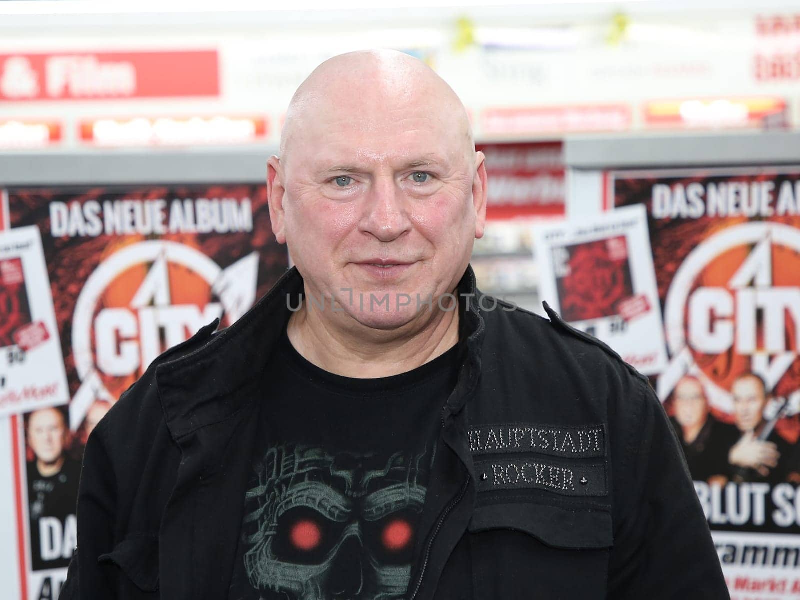 Keyboarder Manfred Hennig on promotional tour with the cult band City for the new CD "Das Blut so laut"" on 10.04.2017 in Magdeburg"