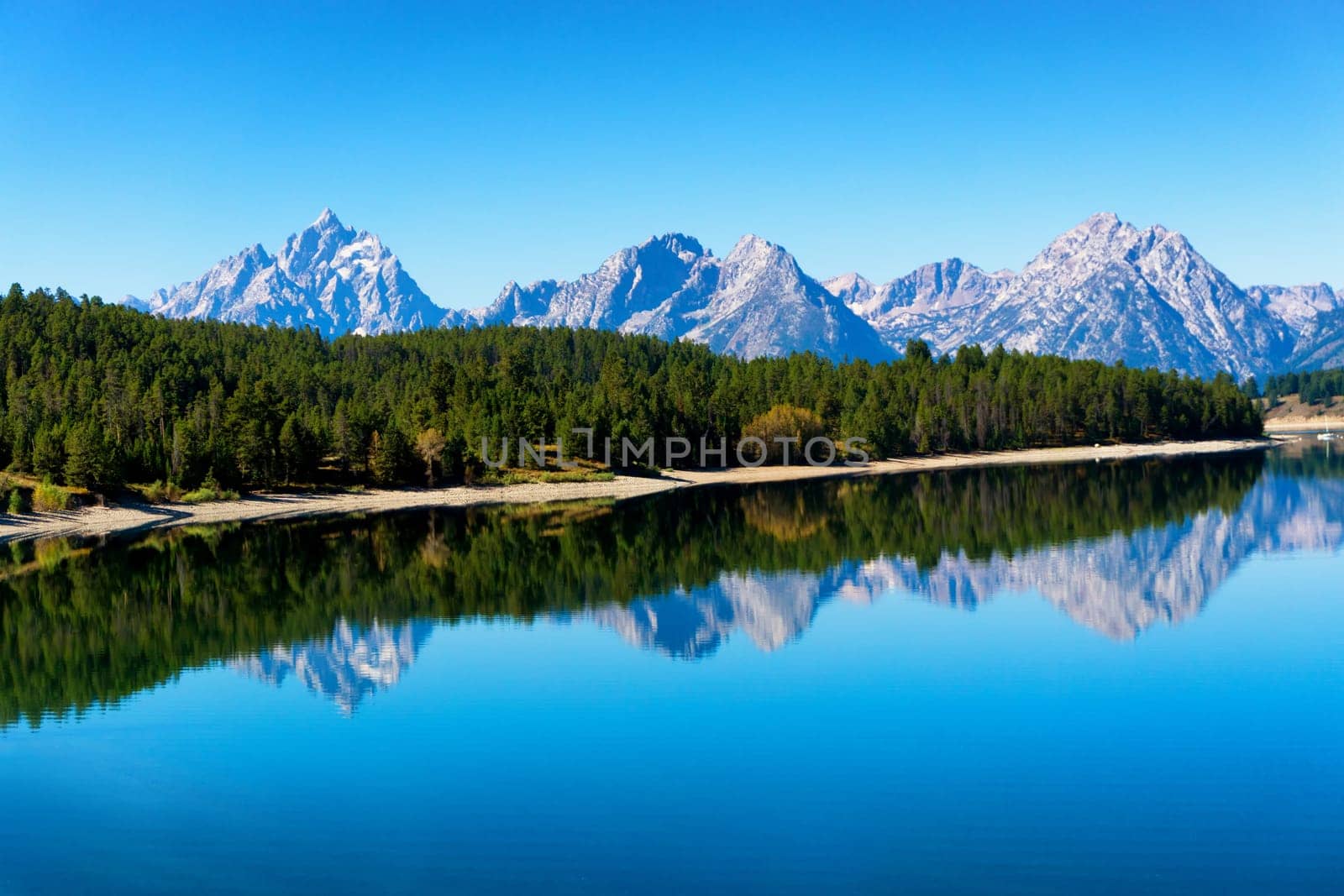 Beautiful view of Grand Teton National Park in Wyoming